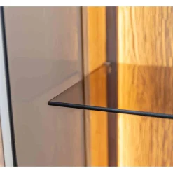 Wohnen Highboards<Wohnzimmerschrank mit Glas und LED Licht - Cocondar