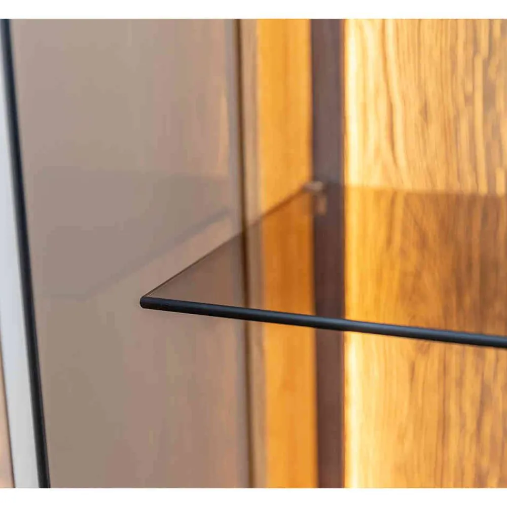 Wohnen Highboards<Wohnzimmerschrank mit Glas und LED Licht - Cocondar