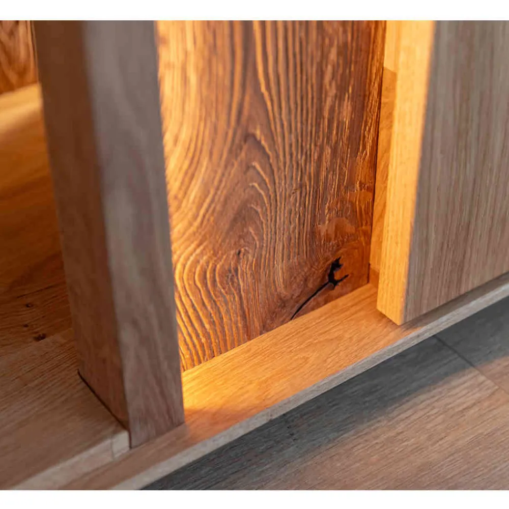 Wohnen Highboards<Wohnzimmerschrank mit Glas und LED Licht - Cocondar