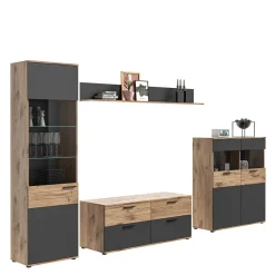 Wohnen Wohnwände<Wohnzimmerschränke & Regal - TV Wand - Lucios (vierteilig)