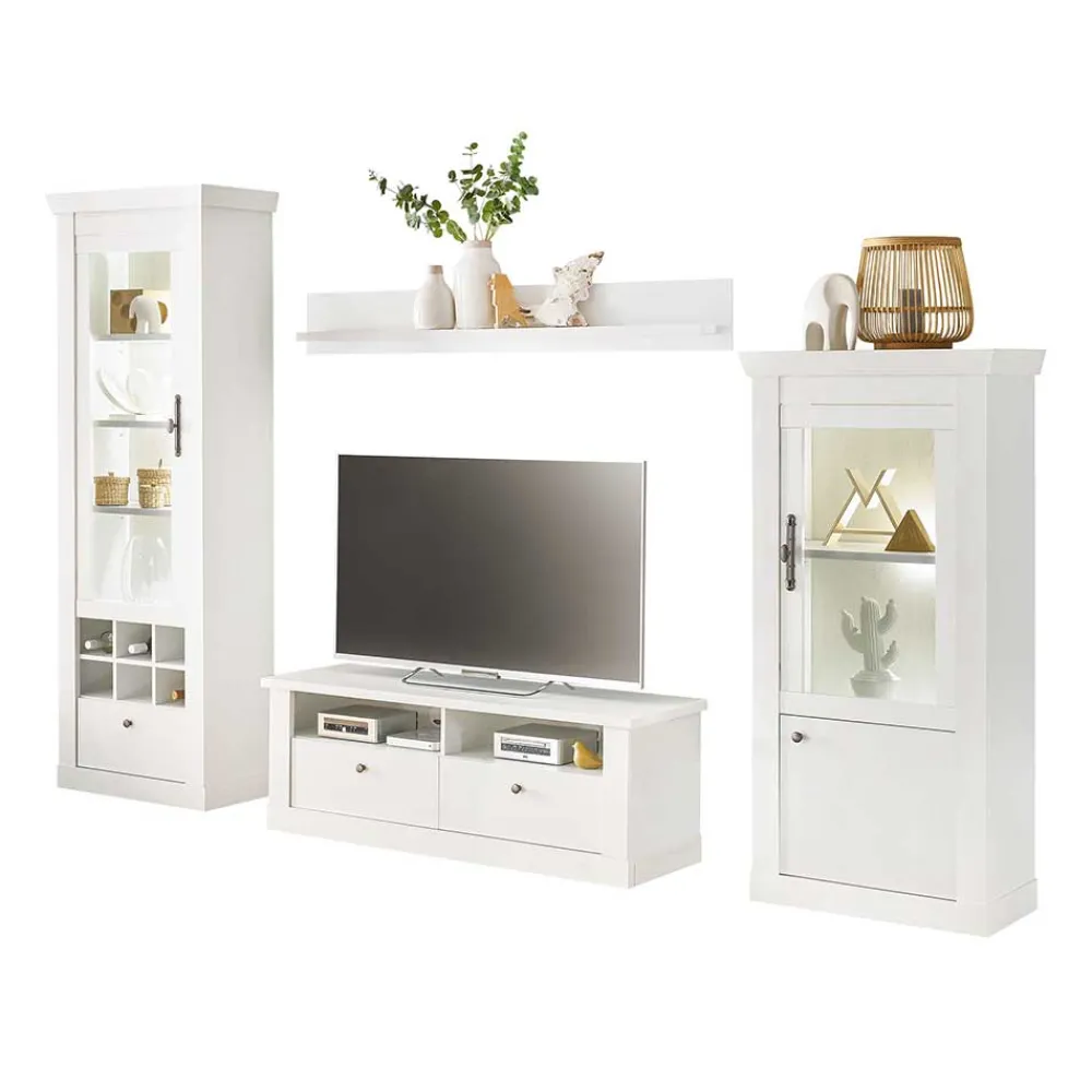 Wohnen Wohnwände<Wohnzimmerschränke & Wandboard Set - Liancos (vierteilig)