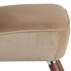 Wohnen Sessel<Wohnzimmersessel in Beige und Nussbaum - Boldo
