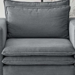 Wohnen Sessel<Wohnzimmersessel und Hocker Set - Ruffos (zweiteilig)