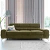 Wohnen Sofas<Wohnzimmersofa mit Bettfunktion in Oliv Grün - Vultaco