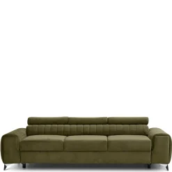 Wohnen Sofas<Wohnzimmersofa mit Bettfunktion in Oliv Grün - Vultaco