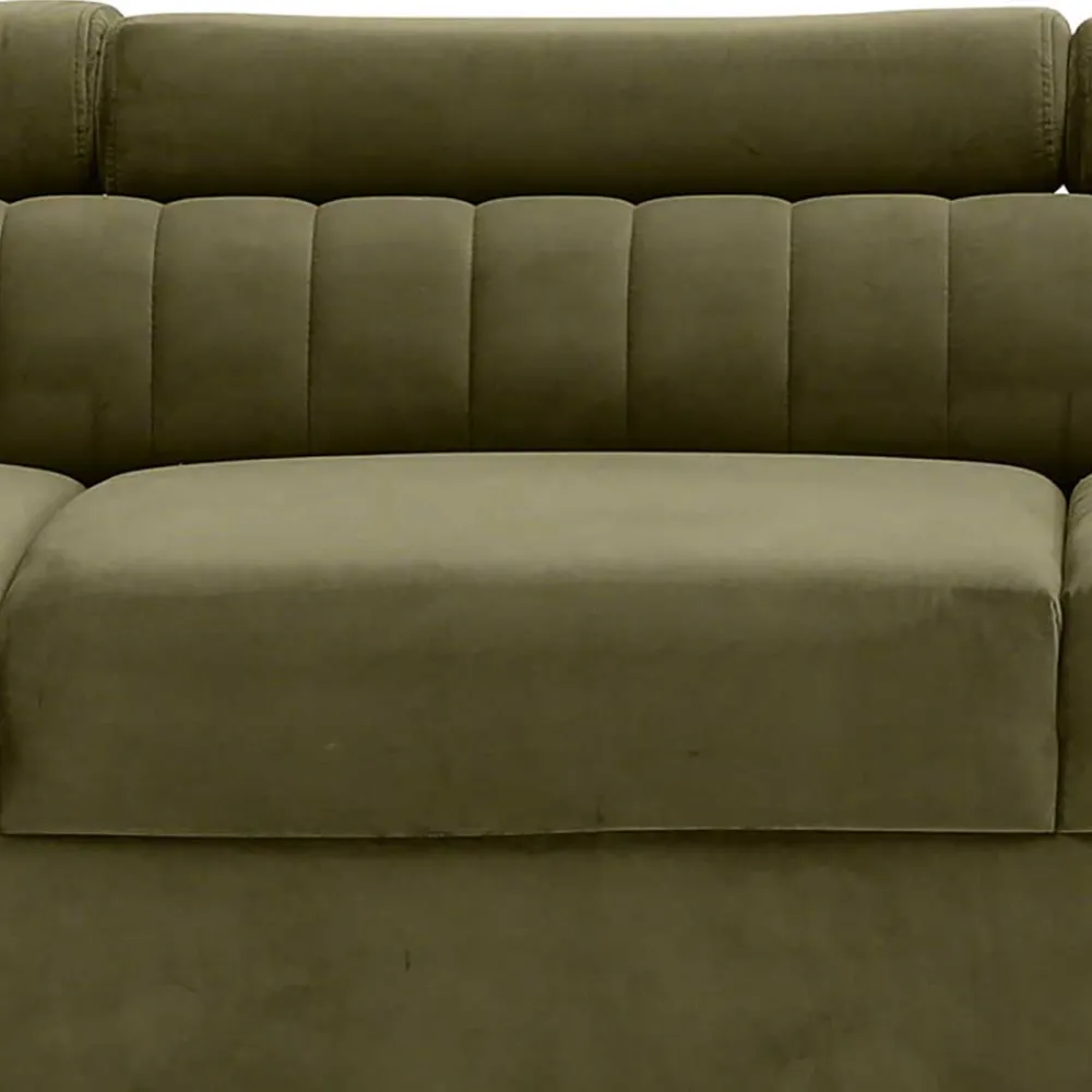 Wohnen Sofas<Wohnzimmersofa mit Bettfunktion in Oliv Grün - Vultaco