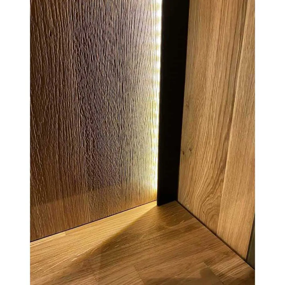 Wohnen Vitrinen<Wohnzimmervitrine aus Asteiche Massivholz - Clenza