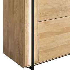 Wohnen Vitrinen<Wohnzimmervitrine aus Asteiche Massivholz - Clenza