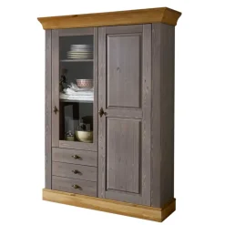 Wohnen Vitrinen<Wohnzimmervitrine Cempino in Grau