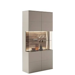 Wohnen Vitrinen<Wohnzimmervitrine in Grau - Teorina