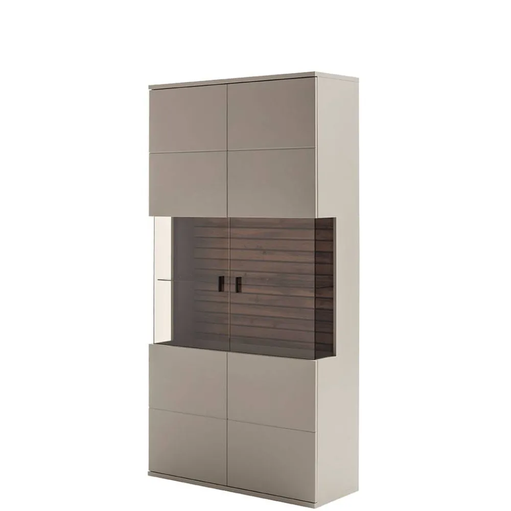 Wohnen Vitrinen<Wohnzimmervitrine in Grau - Teorina