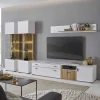 Wohnen Wohnwände<Wohnzimmervitrinen & TV Board & Regal Set - Nenaloro (vierteilig)