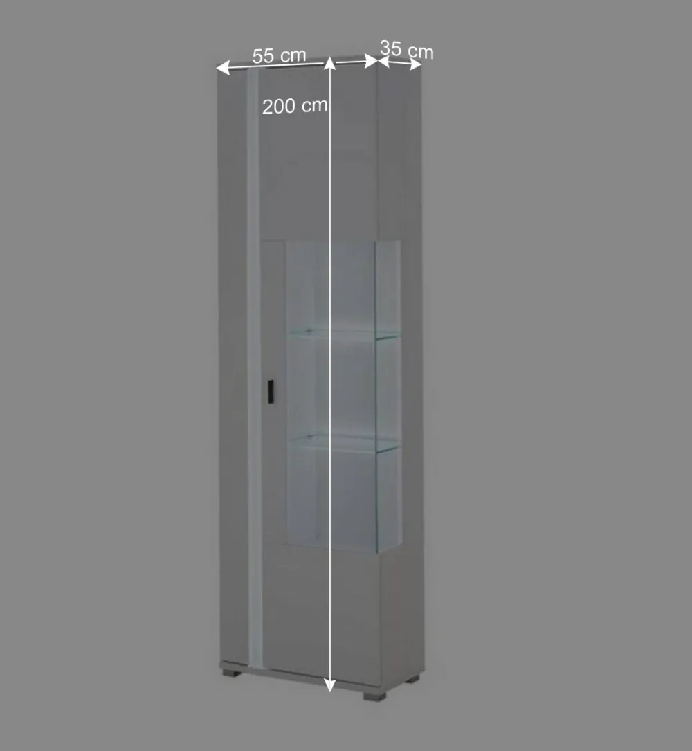 Wohnen Wohnwände<Wohnzimmerwand Möbelset mit LED Licht - Tirol (vierteilig)