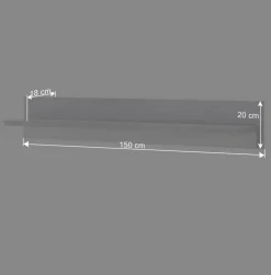 Wohnen Wohnwände<Wohnzimmerwand Möbelset mit LED Licht - Tirol (vierteilig)