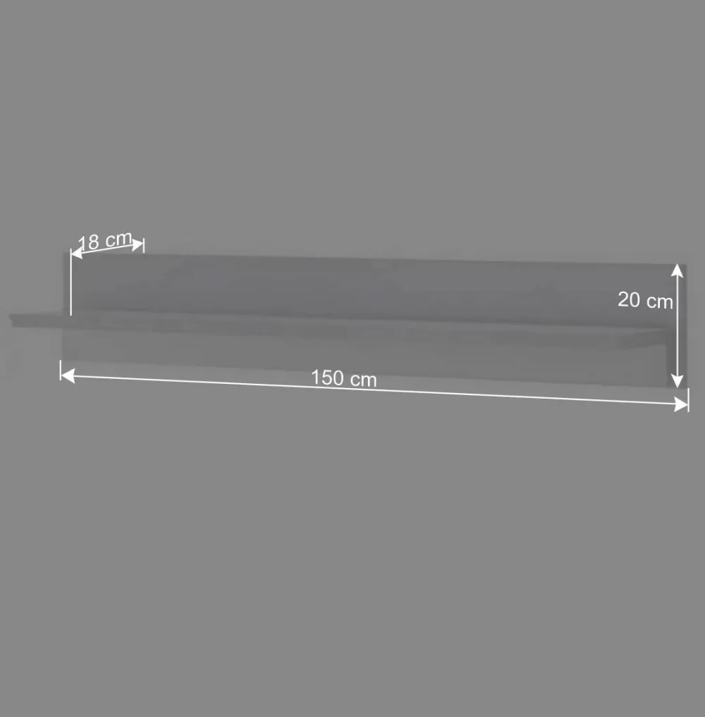Wohnen Wohnwände<Wohnzimmerwand Möbelset mit LED Licht - Tirol (vierteilig)