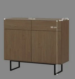 Wohnen Wohnwände<Wohnzimmer-Wohnwand Set - Jaskin (dreiteilig)