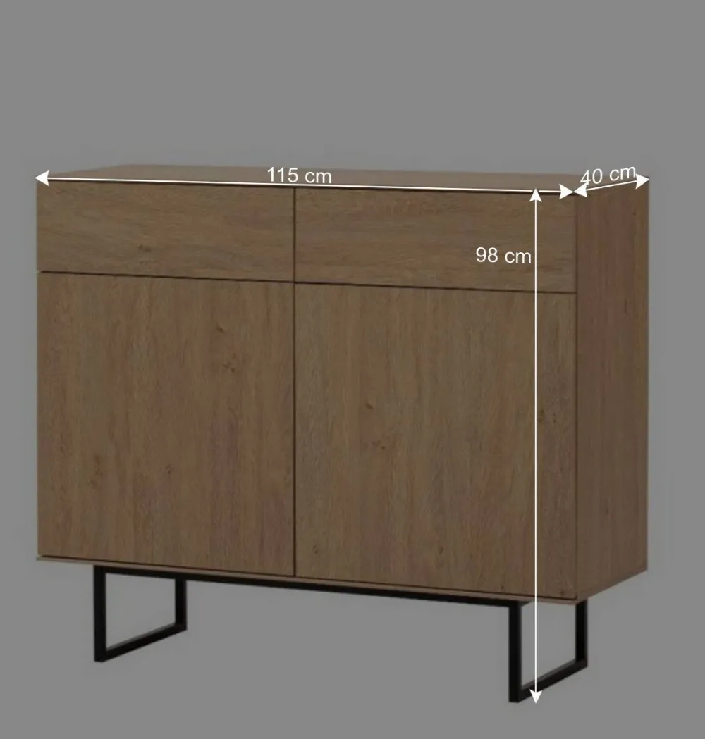 Wohnen Wohnwände<Wohnzimmer-Wohnwand Set - Jaskin (dreiteilig)