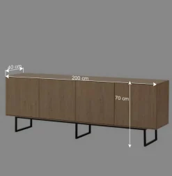 Wohnen Wohnwände<Wohnzimmer-Wohnwand Set - Jaskin (dreiteilig)