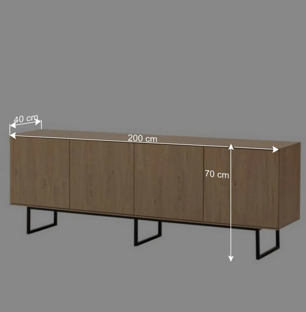 Wohnen Wohnwände<Wohnzimmer-Wohnwand Set - Jaskin (dreiteilig)