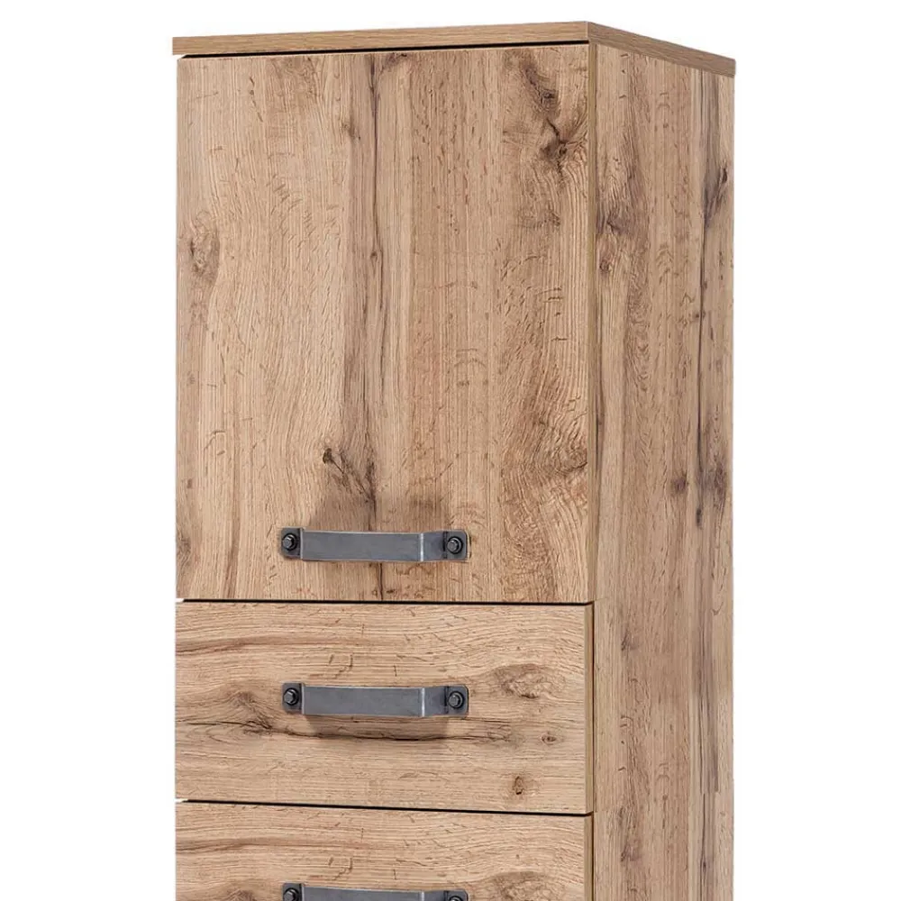 Wohnen Schränke<40x164 Badschrank mit 3 Schubladen - Iskro