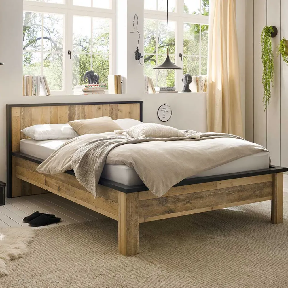 Wohnen Betten<140x200 Bett & Nachttisch Paneele - Naiavio (dreiteilig)