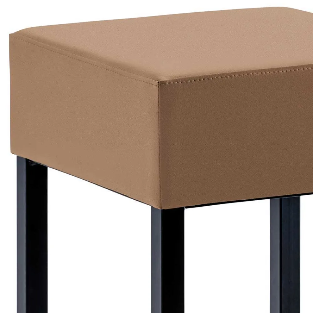 Wohnen Hocker<34x34 cm Barhocker in Hellbraun - Masure