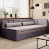 Wohnen Sofas<150x200 cm Bettsofa in Altrosa und Mauve - Tampa