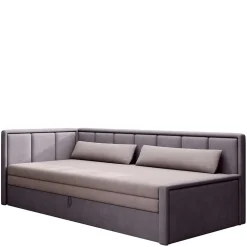 Wohnen Sofas<150x200 cm Bettsofa in Altrosa und Mauve - Tampa