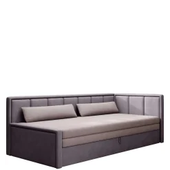 Wohnen Sofas<150x200 cm Bettsofa in Altrosa und Mauve - Tampa