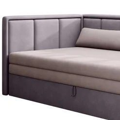 Wohnen Sofas<150x200 cm Bettsofa in Altrosa und Mauve - Tampa
