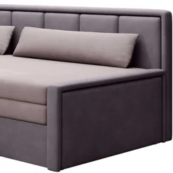 Wohnen Sofas<150x200 cm Bettsofa in Altrosa und Mauve - Tampa