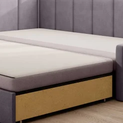 Wohnen Sofas<150x200 cm Bettsofa in Altrosa und Mauve - Tampa