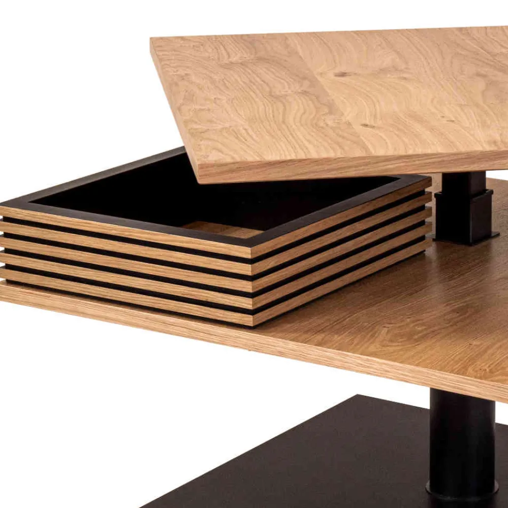 Wohnen Tische<70x70 cm Couchtisch mit Staufach - Portland