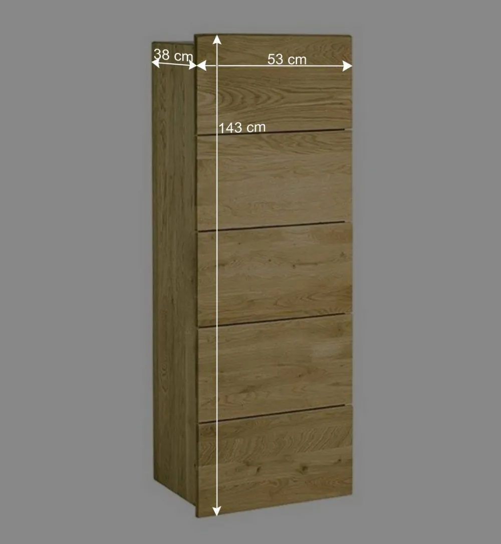 Wohnen Kommoden<53x143 cm Eiche Kommode geölt - Avidora