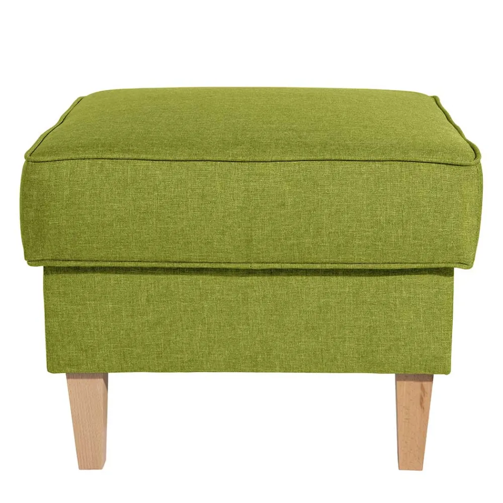 Wohnen Hocker<53x53 cm Hocker in Gelbgrün Stoff - Jenyca