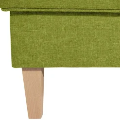 Wohnen Hocker<53x53 cm Hocker in Gelbgrün Stoff - Jenyca