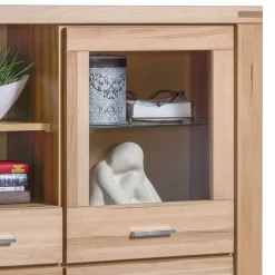 Wohnen Kommoden<158x140 cm Kernbuche Highboard 5-türig - Uhelia