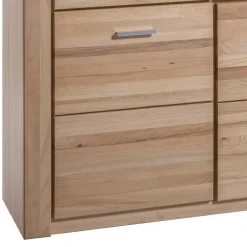 Wohnen Kommoden<158x140 cm Kernbuche Highboard 5-türig - Uhelia
