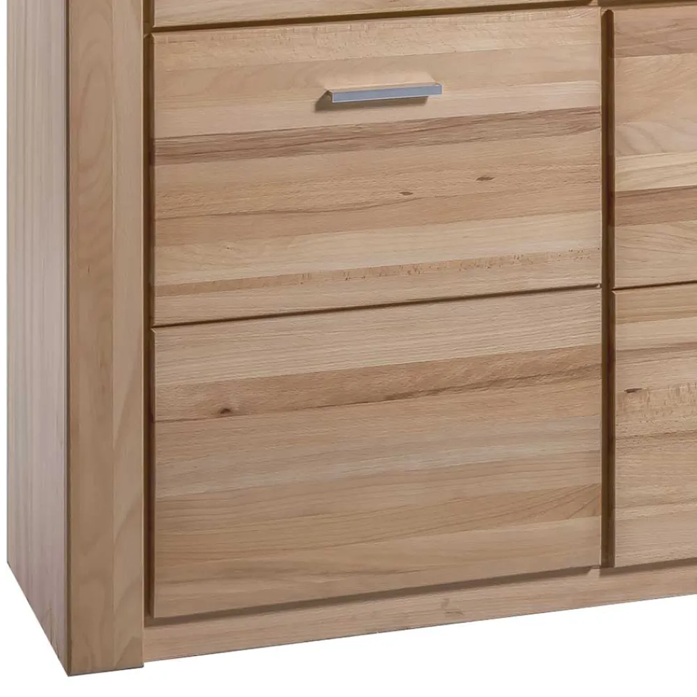 Wohnen Kommoden<158x140 cm Kernbuche Highboard 5-türig - Uhelia