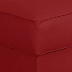 Wohnen Hocker<53x53 cm Kunstlederhocker in Rot - Durango