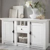 Wohnen Sideboards<152x83 cm Landhaus Anrichte in Weiß - Chelles