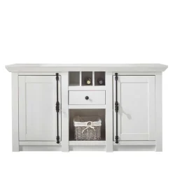 Wohnen Sideboards<152x83 cm Landhaus Anrichte in Weiß - Chelles