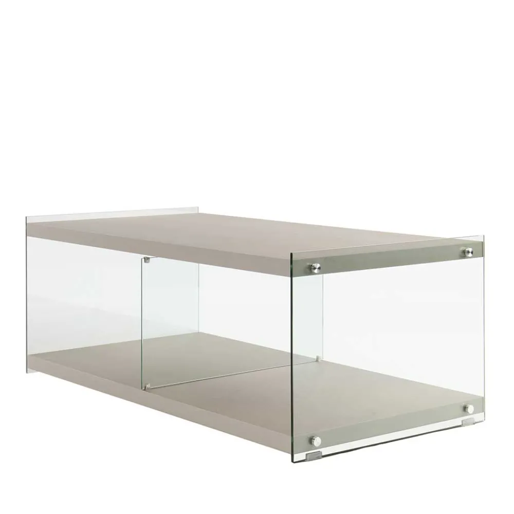 Wohnen Tv & Hifi-Möbel|Lowboards<120x60 cm TV Tisch mit Glas Wangen - Culagan