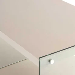 Wohnen Tv & Hifi-Möbel|Lowboards<120x60 cm TV Tisch mit Glas Wangen - Culagan