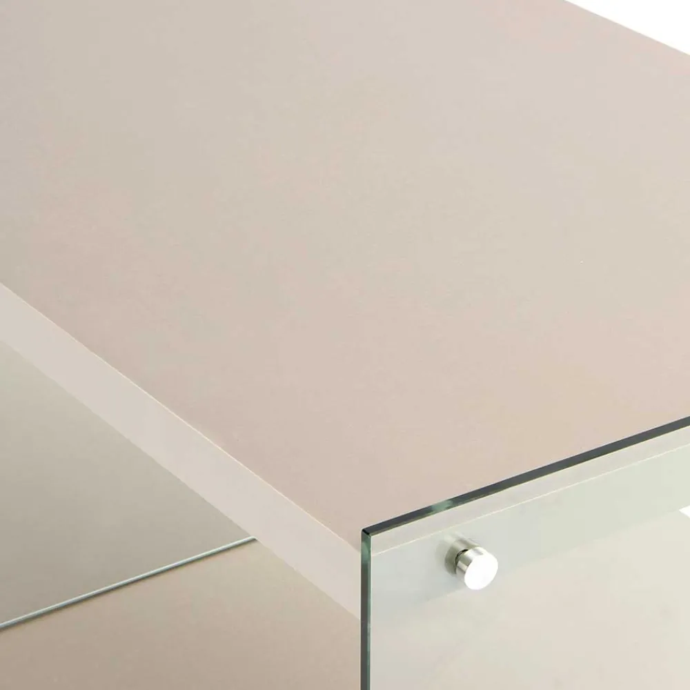 Wohnen Tv & Hifi-Möbel|Lowboards<120x60 cm TV Tisch mit Glas Wangen - Culagan