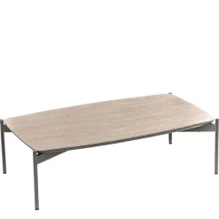 Wohnen Tische<85x50 Couchtisch mit Glas Beschichtung Taupe - Basel