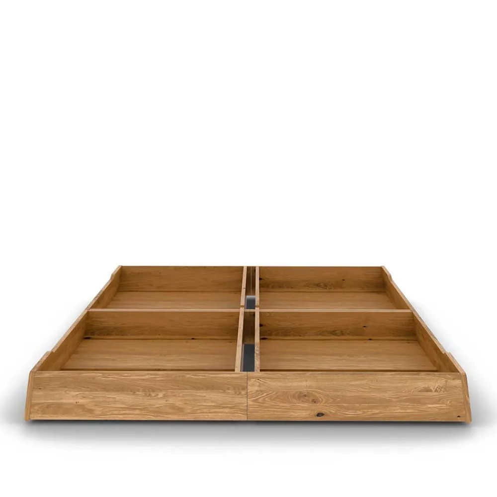 Wohnen Betten<140x200 Designbett aus Wildeiche - Puwa