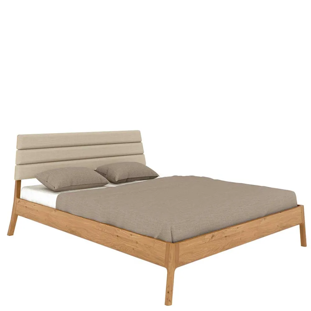 Wohnen Betten<140x200 Designbett aus Wildeiche - Puwa