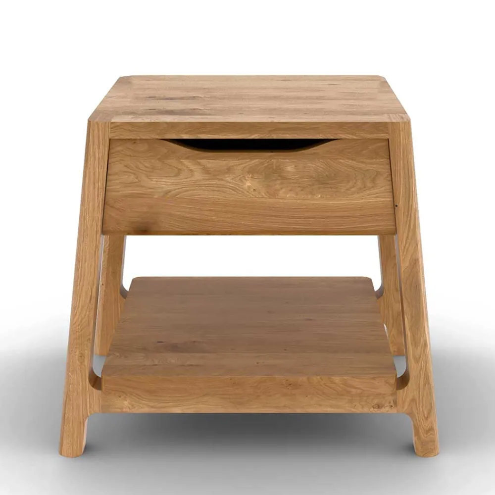 Wohnen Betten<140x200 Designbett aus Wildeiche - Puwa