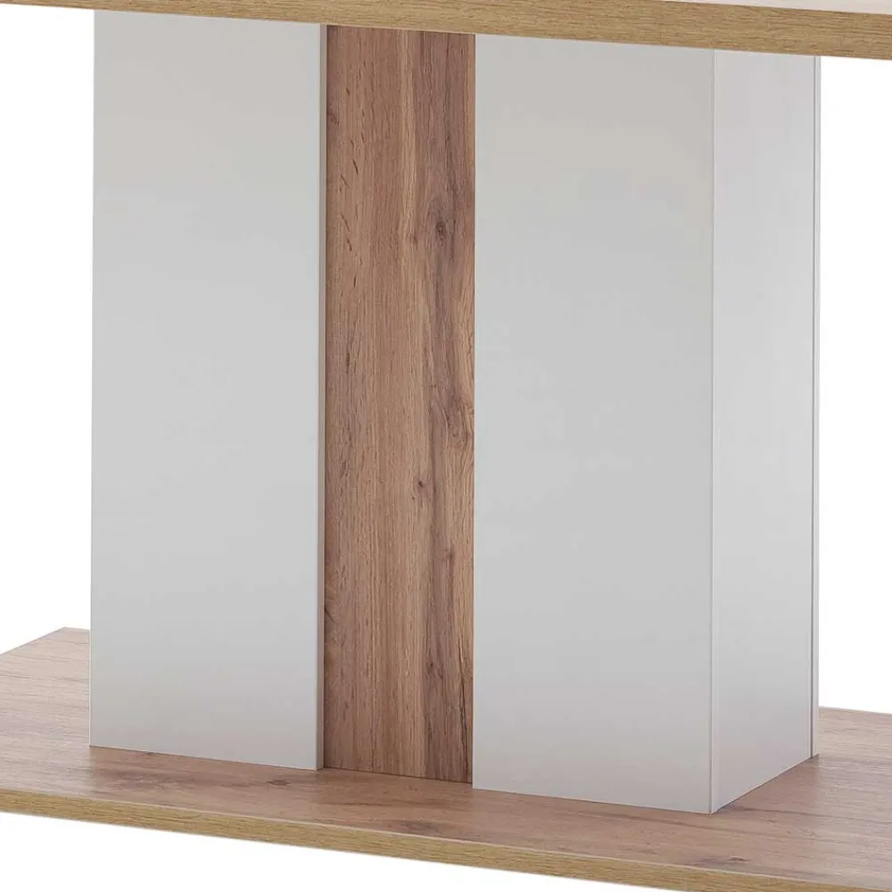 Wohnen Tische<160x90 Esstisch mit Säulenfuß zweifarbig - Caldri